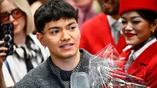 Austria Welcomes JJ Back Home with Cheers, Hugs and Roses after Winning Eurovision Song Contest