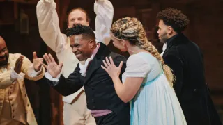 Leslie Odom Jr. Receives a Hero’s Welcome in Triumphant Return to "Hamilton" on Broadway